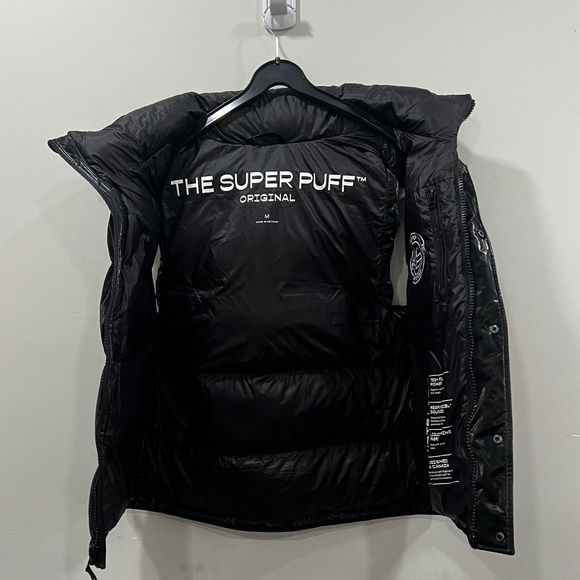 Aritzia The Super Puff Black Liquid Shine Original Vest - Picture 6 of 6